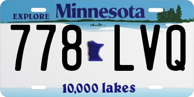 MN license plate 778LVQ