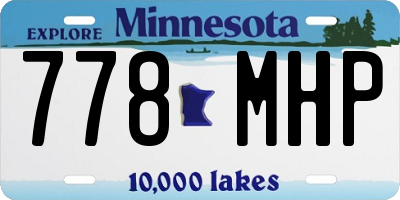 MN license plate 778MHP