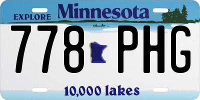 MN license plate 778PHG