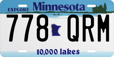 MN license plate 778QRM