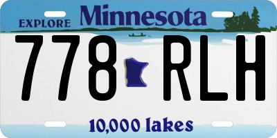 MN license plate 778RLH
