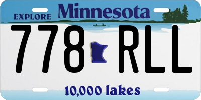 MN license plate 778RLL