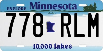 MN license plate 778RLM