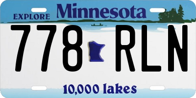 MN license plate 778RLN