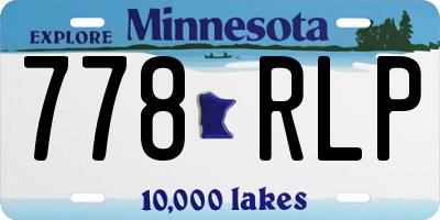 MN license plate 778RLP