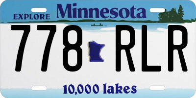 MN license plate 778RLR
