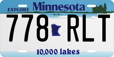 MN license plate 778RLT