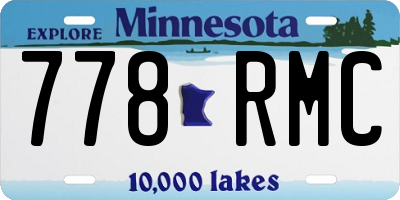 MN license plate 778RMC