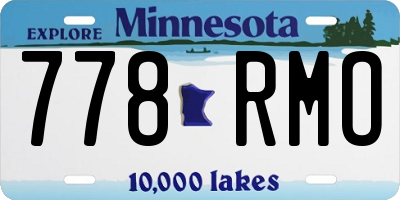 MN license plate 778RMO