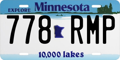 MN license plate 778RMP