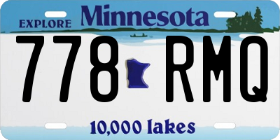 MN license plate 778RMQ
