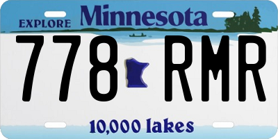 MN license plate 778RMR