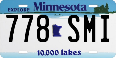 MN license plate 778SMI