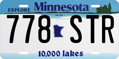 MN license plate 778STR