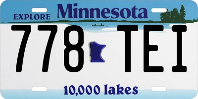 MN license plate 778TEI