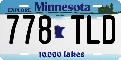 MN license plate 778TLD