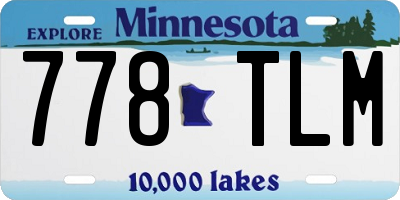 MN license plate 778TLM