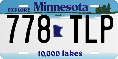 MN license plate 778TLP