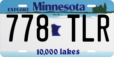 MN license plate 778TLR