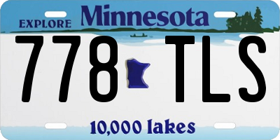 MN license plate 778TLS