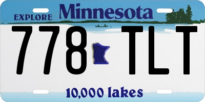 MN license plate 778TLT