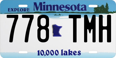 MN license plate 778TMH