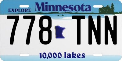 MN license plate 778TNN