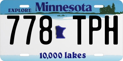 MN license plate 778TPH