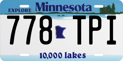 MN license plate 778TPI