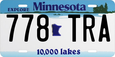 MN license plate 778TRA