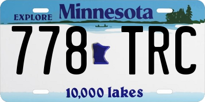 MN license plate 778TRC