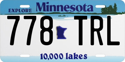 MN license plate 778TRL