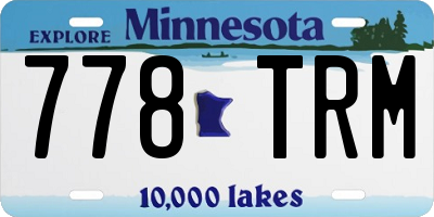 MN license plate 778TRM
