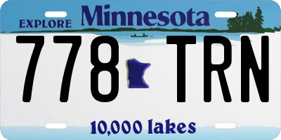 MN license plate 778TRN
