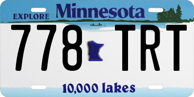 MN license plate 778TRT