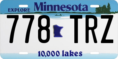 MN license plate 778TRZ
