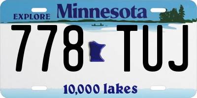 MN license plate 778TUJ
