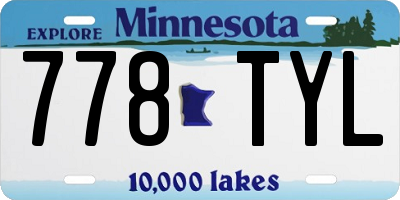 MN license plate 778TYL