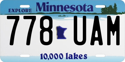 MN license plate 778UAM