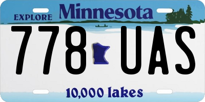 MN license plate 778UAS