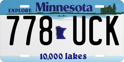 MN license plate 778UCK