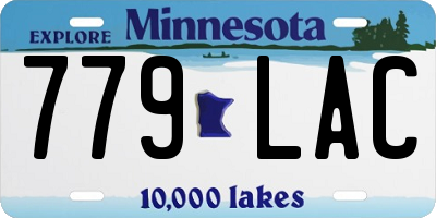 MN license plate 779LAC