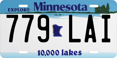 MN license plate 779LAI