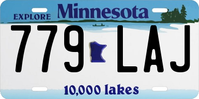 MN license plate 779LAJ