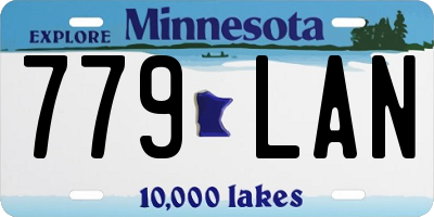 MN license plate 779LAN