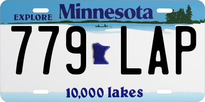 MN license plate 779LAP