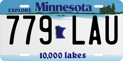 MN license plate 779LAU