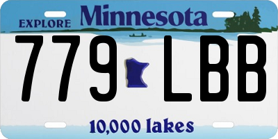 MN license plate 779LBB