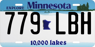 MN license plate 779LBH