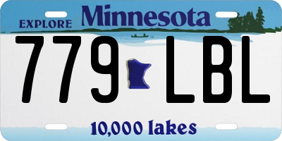 MN license plate 779LBL